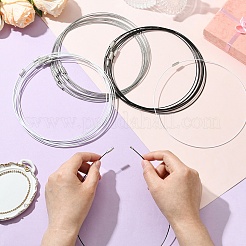 30 шт. 3-цветный шнур из нержавеющей стали для ожерелья&nbsp;TWIR-YW0001-04