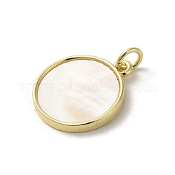 Muschelanhänger aus Messing mit Pavé-Fassung&nbsp;KK-I708-14G-G