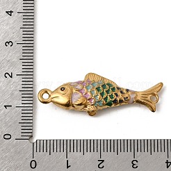 Breloques connecteurs de poisson en acier inoxydable 304 émaillé&nbsp;STAS-B128-55G-05