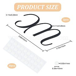 2шт акриловые знаки для туалета&nbsp;AJEW-CN0001-52