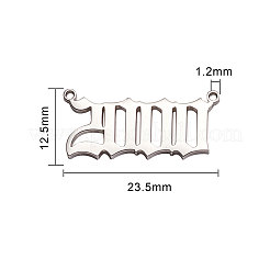 Подвески из нержавеющей стали с указанием года рождения&nbsp;STAS-CJ0001-106
