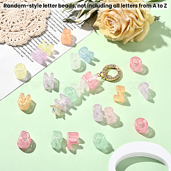 50 шт. светящиеся прозрачные акриловые бусины&nbsp;LACR-SP0001-01