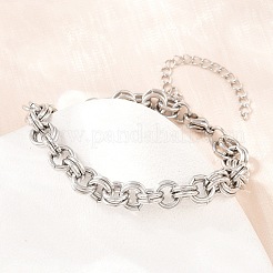 Bracelets à double maillon en acier inoxydable 304 pour femmes&nbsp;SA-H001-23P