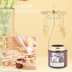 Portacandele girevole in acciaio inossidabile&nbsp;DIY-WH0021-42G-04