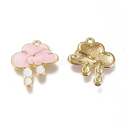 Подвески из эмали и сплава&nbsp;LS-ENAM-M043-02G-03-RS