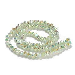 Chapelets de perles en verre électroplaqué&nbsp;GLAA-Q105-04O