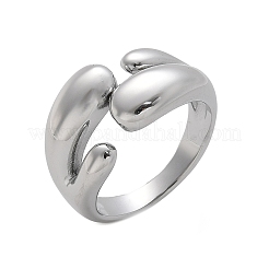 Manschettenringe aus Edelstahl 304 für Damen&nbsp;RJEW-A063-01F-P
