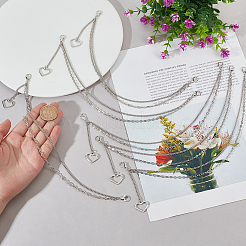 6 шт. витые латунные цепи для панциря&nbsp;HJEW-GO00222