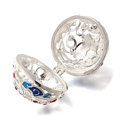 Стойка гальванопокрытие латунная эмаль бусины клетка подвески&nbsp;KK-M313-11S-01