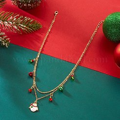 Weihnachtshalsketten mit Anhänger aus Legierung&nbsp;FS-WGCF3BB-04