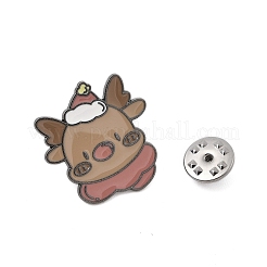 Рождественская тема цинковый сплав эмалированная брошь-булавка для рюкзака одежда&nbsp;LS-JEWB-R003-02EB-10