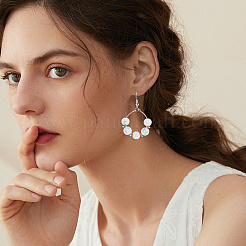 300 шт. 6-цветные стеклянные круглые бусины с эффектом кракле&nbsp;DGLA-LT0001-08