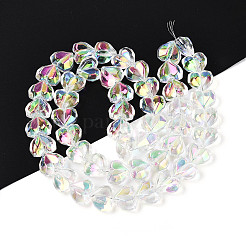 Гальванизируйте прозрачное стекло бисер нитей&nbsp;EGLA-B012-AB11