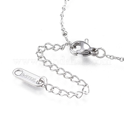 Collane con ciondolo in acciaio inossidabile 304&nbsp;NJEW-K120-01