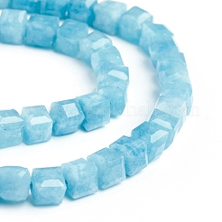 Natural de jade blanco imitación amazonita perlas hebras&nbsp;G-E560-A03-A