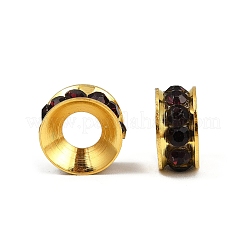 Perles séparateurs en laiton avec strass&nbsp;RB-A020-9mm-11G