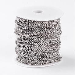 Chaînes à maillons cubains en fer&nbsp;CH-R013-4.5x3mm-P