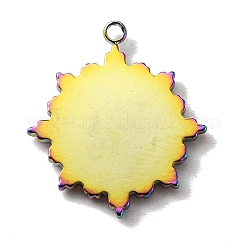 Подвески из нержавеющей стали 304 с оправой из стразов&nbsp;STAS-WH0029-81M