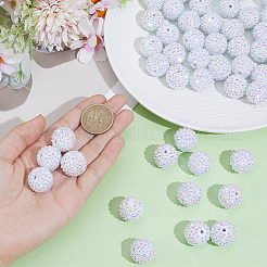 50pcs perles de strass en résine&nbsp;RESI-PA0001-45B