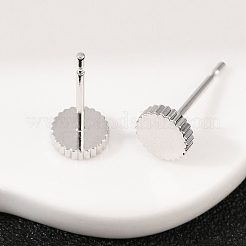 Латунные серьги-гвоздики для женщин&nbsp;EJEW-G441-03P