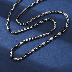 Colliers à chaîne en acier inoxydable 304 de 2 mm&nbsp;NJEW-Q013-15B