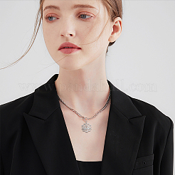 12 шт. подвески из нержавеющей стали 201 двух цветов&nbsp;STAS-BC0002-70