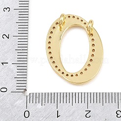 Latón micro pavimenta claro colgantes de circonio cúbico&nbsp;CU-CBA8481-01G-O