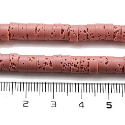 Нити бусин из натурального лавового камня&nbsp;G-K375-G09-01