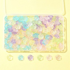 180шт 6 цвета прозрачные акриловые бусины&nbsp;OACR-FS0001-91