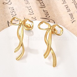Boucles d'oreilles à tige en acier inoxydable 304&nbsp;LS-EJEW-I318-02G-01