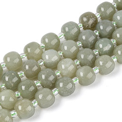 Натуральные нити бус из нефрита гетиан&nbsp;G-N353-08A-01