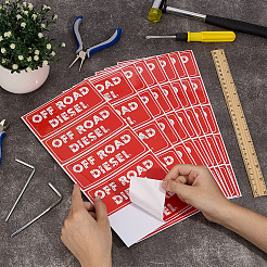 12 лист водонепроницаемых ПВХ предупреждающих наклеек&nbsp;DIY-OC0014-63A