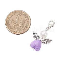 Подвеска в виде сердца в виде ангела из акрила&nbsp;HJEW-JM04186