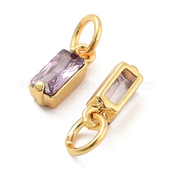 Латунные микро проложить кубического циркония подвески&nbsp;ZIRC-F111-03G-12