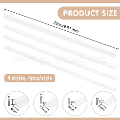 16 pièce de 4 styles de lignes décoratives en PLA pour maison de poupée&nbsp;DIY-FG0010-35