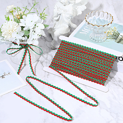 1 рулон полиэстеровой ленты с волнистой бахромой и пайетками&nbsp;OCOR-GF0005-72D