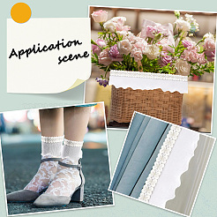 Кружевная лента из полиэстера&nbsp;OCOR-WH20005-44B