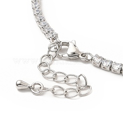 Bracelet chaîne en zircone cubique&nbsp;BJEW-A132-25P