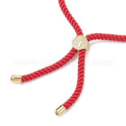 Рождественские браслеты-слайдеры ручной работы из стеклянных бусин&nbsp;BJEW-MZ00226-01