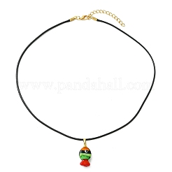 Colgante de pez de vidrio soplado hecho a mano&nbsp;NJEW-JN06331
