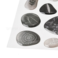 3D Kieselstein-Aufkleber-Set aus Epoxidharz und Papieraufklebern&nbsp;DIY-Z045-01B