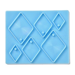 Голографический кулон в форме ромба&nbsp;DIY-K063-10