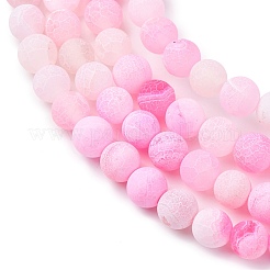 Природные треск агат бисер нитей&nbsp;LS-G-G055-8mm-1