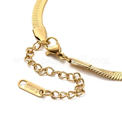 Ионное покрытие (ip) 304 нержавеющая сталь цепочка елочка ожерелье для мужчин и женщин&nbsp;NJEW-E076-03C-G