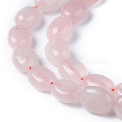 Granos naturales de abalorios de cuarzo rosa&nbsp;LS-G-Z006-A25