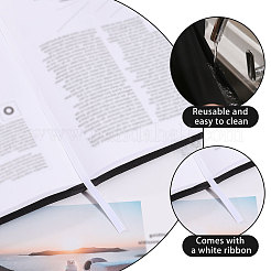 Couverture de livre en polyester&nbsp;OFST-WH0004-144K