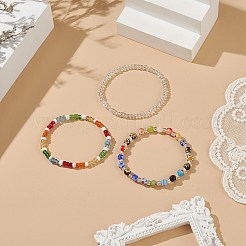 Set di braccialetti con perline di semi di vetro&nbsp;BJEW-JB09074