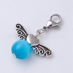 Подвески кошачий глаз&nbsp;X-HJEW-JM00353-M