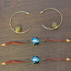 80 шт. 2 цвета подвески из цинкового сплава в тибетском стиле&nbsp;FIND-GO0003-06