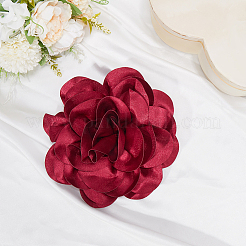 Цветочные броши из полиэстера&nbsp;JEWB-WH20008-04C